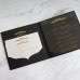 Transparent  Acrylic Invitation Card With Hard Cover Black Invitation Card